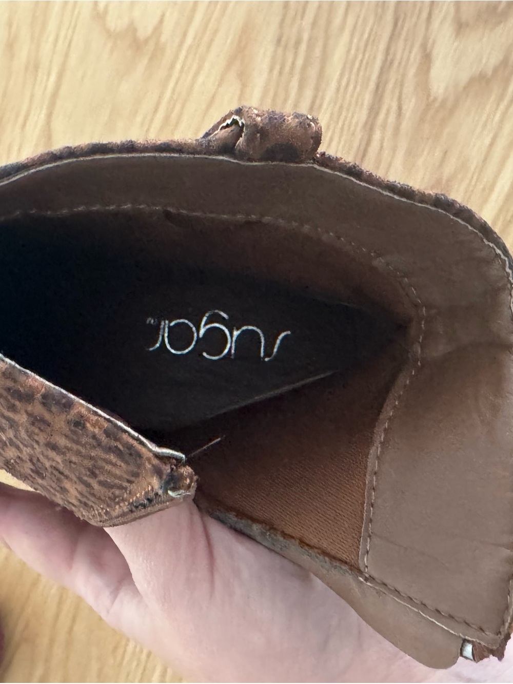 Sugar Brown Suede-Look Ankle Booties